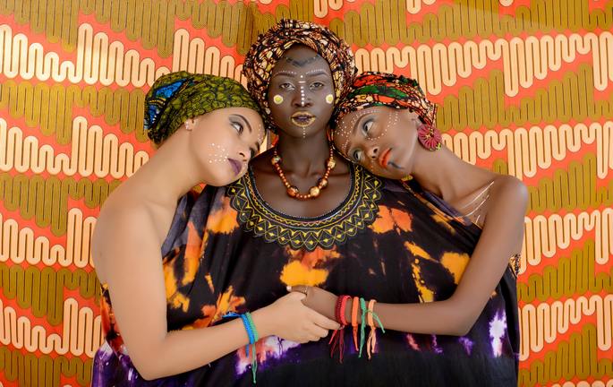 African ethnicity art face paint 1038043